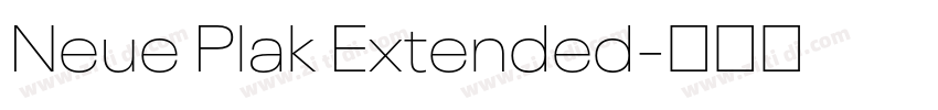 Neue Plak Extended字体转换